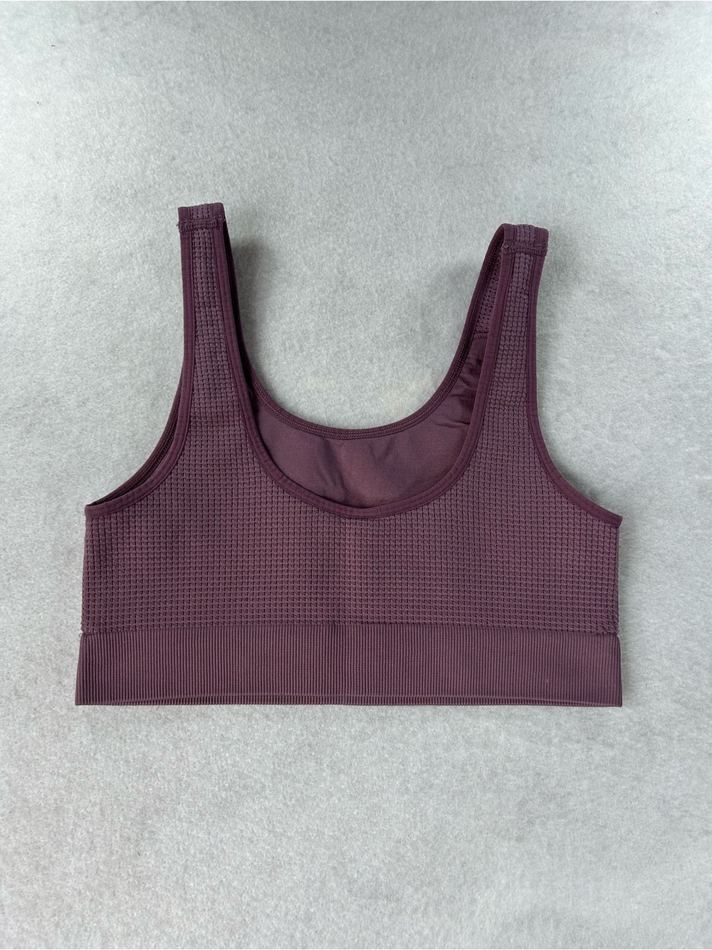 Victoria’s Secret Pink Purple Waffle Knit Sports Bra Small
